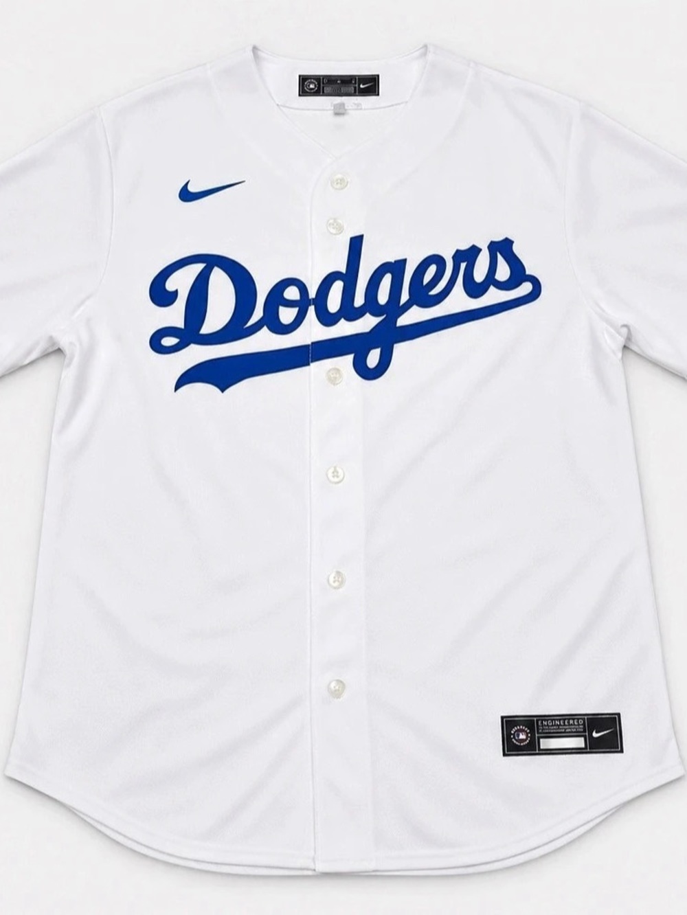Nike Fernando Valenzuela Lasorda #2 jersey White & Blue